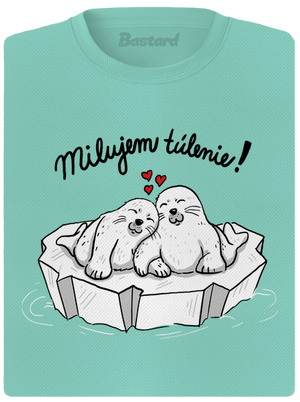 Milujem túlenie dámske športové tričko Mint Mal