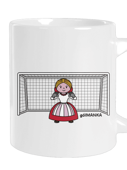 Gólmanka veľký hrnček White