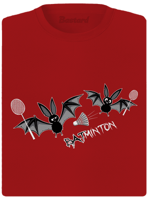 Batminton dámske športové tričko Red Mal