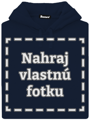 Vlastná potlač pánska mikina klokanka Navy