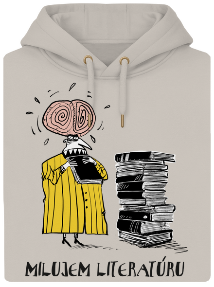 Milujem literatúru unisex mikina premium Pastel Macchiato