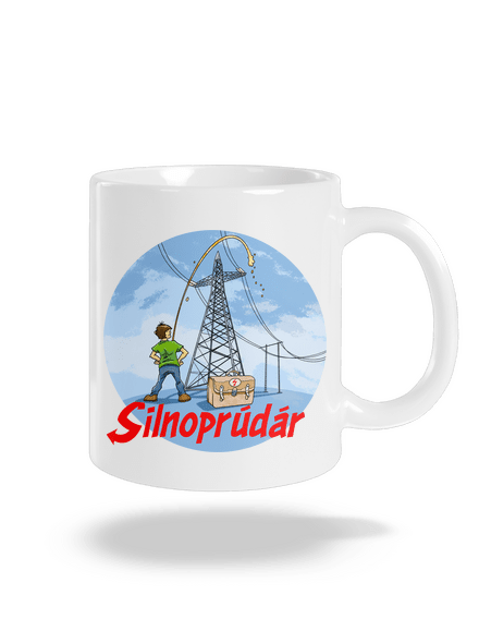 Silnoprúdár klasický hrnček White