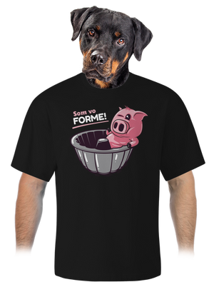 Vo forme unisex tričko oversized Black