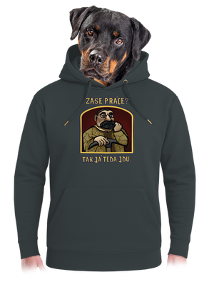 Zase práce? unisex mikina premium Charcoal