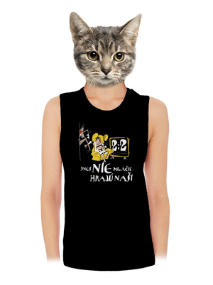 Hrajú naši dámske tielko voľné Black