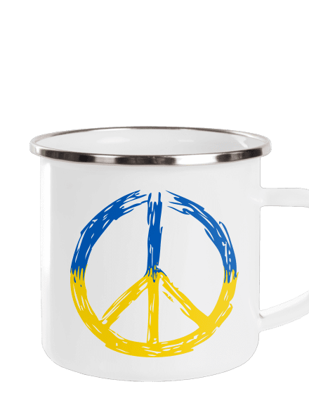 Ukrajina - Peace plecháčik White