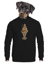 unisex mikina bez kapucne