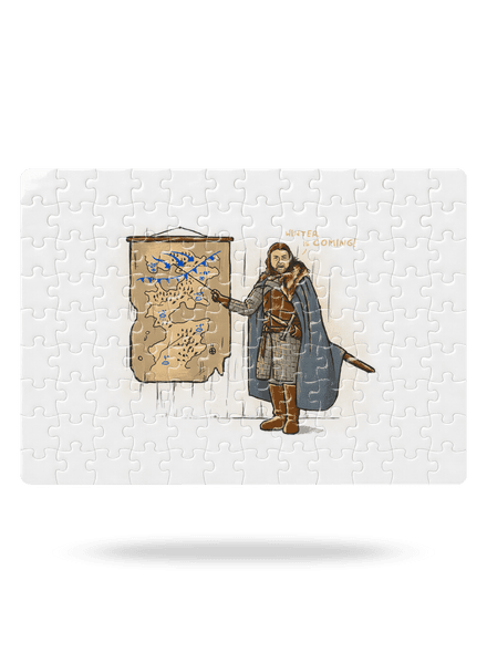 Winter puzzle White