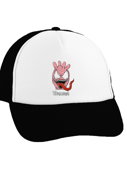 Vemenom šiltovka truckerka Black cap