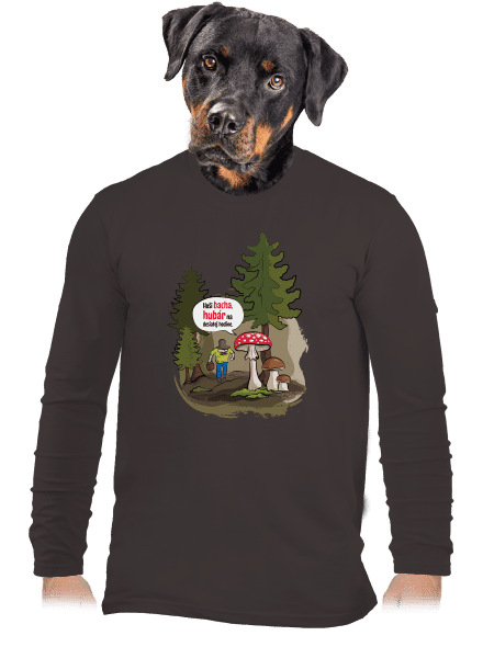 Bacha hubár pánske dlhý rukáv Bear Brown