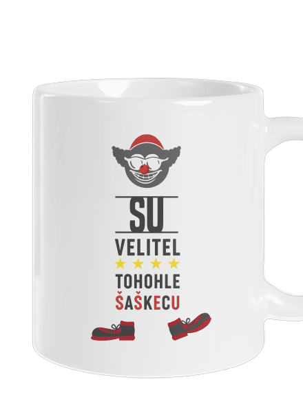 Velitel šaškecu klasický hrnček White