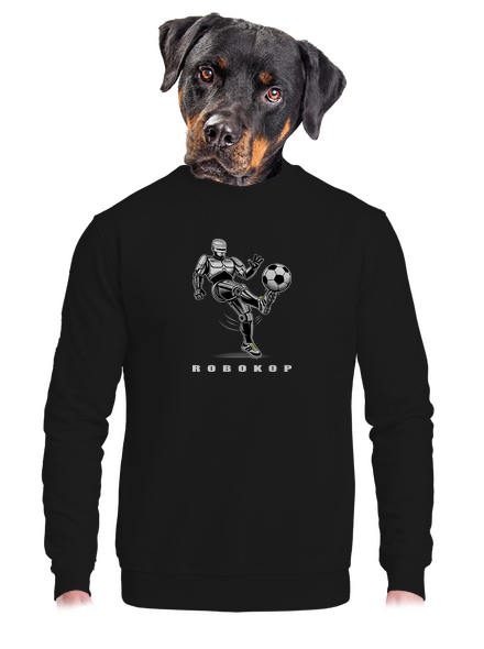 Robokop unisex mikina bez kapucne Black