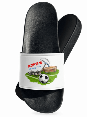 Kopem za svoj tím šľapky White
