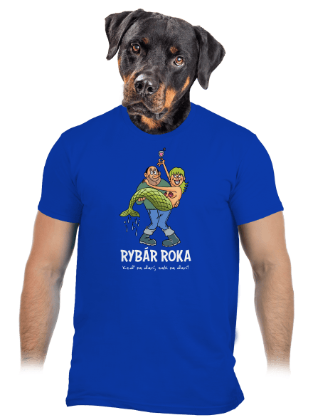 Rybár roka pánske tričko Royal Blue