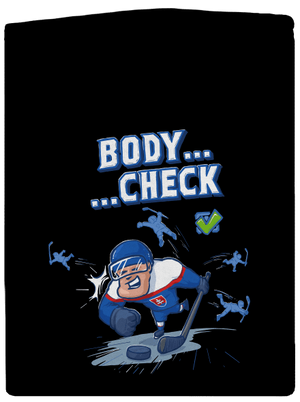 Body check pánska mikina na zips Black