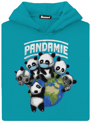 Pandamie detská mikina klokanka Hawaiian Blue