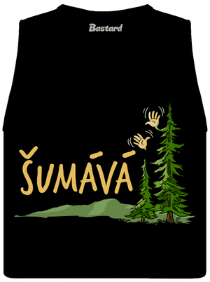 Šumává dámske tielko voľné Black