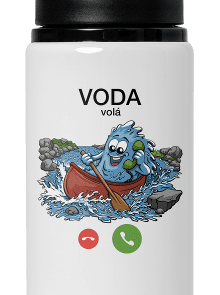 Voda volá flaša na vodu White