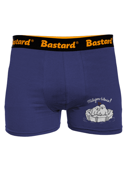 Milujem túlenie boxerky Blue Navy
