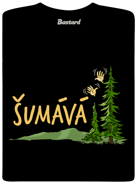 Šumává pánske dlhý rukáv Black