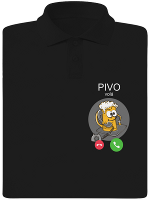 Pívo volá pánska polokošeľa Black