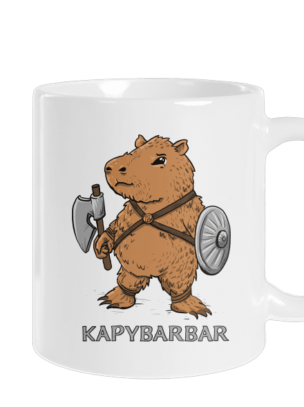 Kapybarbar klasický hrnček White