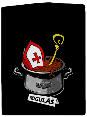 Miguláš dámska mikina na zips Black