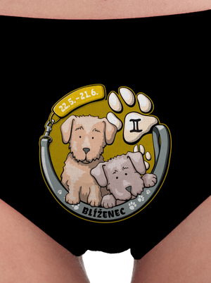 Psí horoskop: Blíženci dámske nohavičky Black