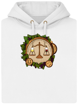 Vínny horoskop: Váha unisex mikina premium Snowwhite
