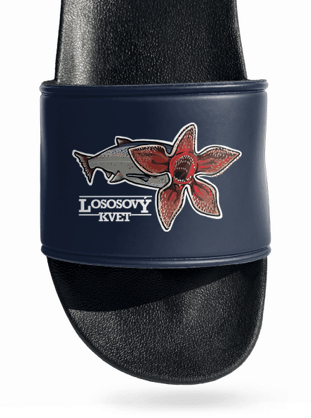 Lososový kvet šľapky Navy