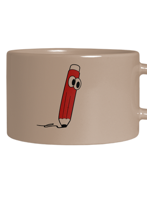 Jedine s gumou hrnček makronka Brown Macaron