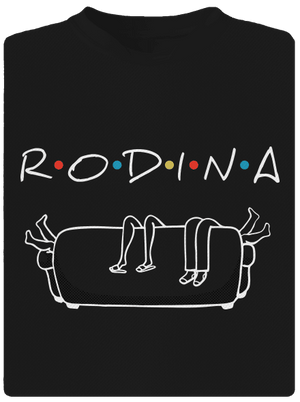 Rodina pánske športové tričko Black