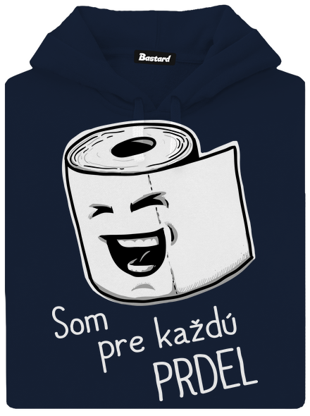 Prdel pánska mikina klokanka Navy
