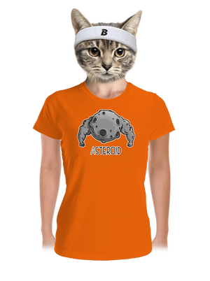 Asteroid dámske športové tričko Neon Orange