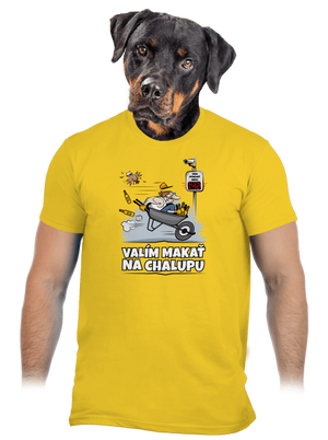 Valím na chalupu pánske tričko Gold
