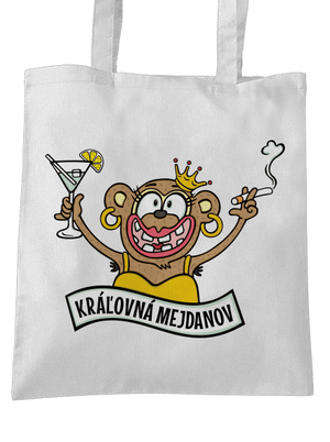 Kráľovná mejdanov taška White