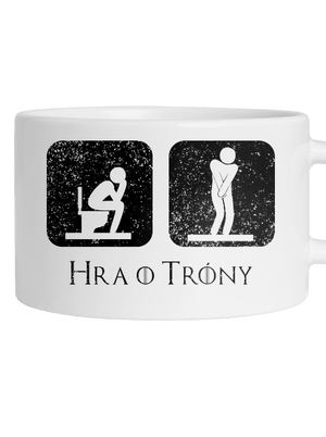 Hra o trůny hrnček makronka White