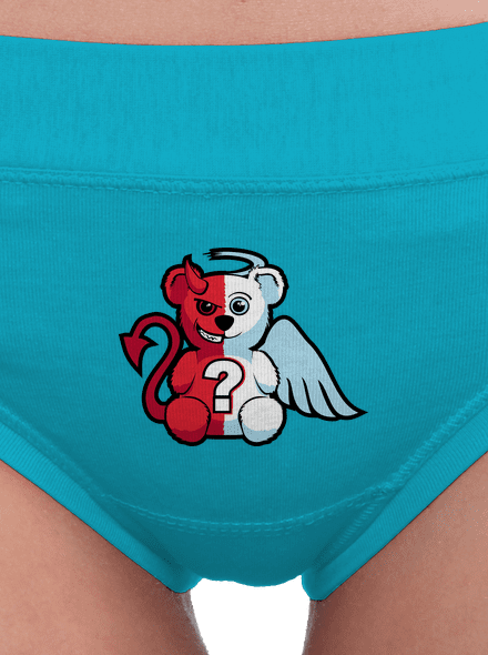 Anjel vs. diabol dámske nohavičky Turquoise