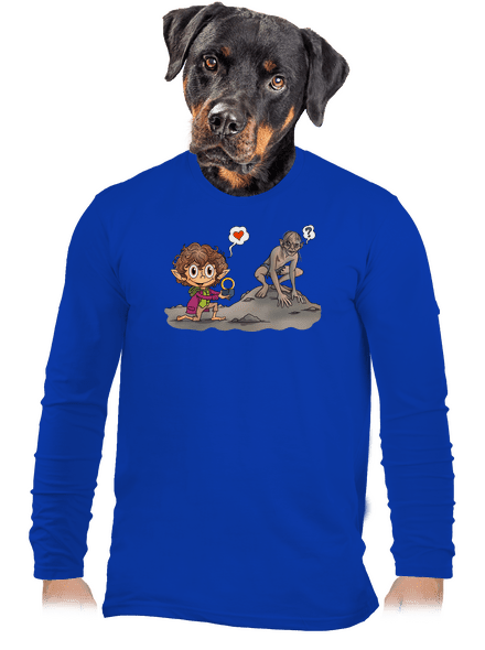 Zamilovaný Frodo pánske dlhý rukáv Royal Blue