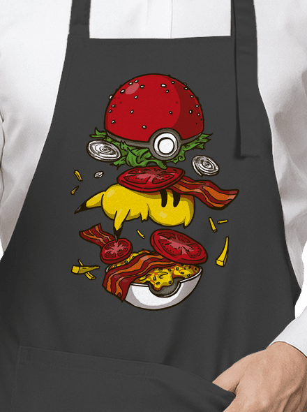 Pokémon burger zástera Dark Grey