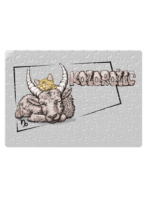 Mačací horoskop: Kozorožec puzzle White