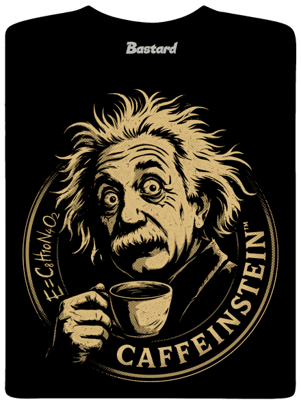 Caffeinstein pánske dlhý rukáv Black