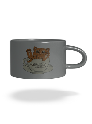 Kapučičíno hrnček makronka Grey Macaron