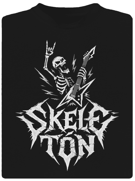 Skeletón detské športové tričko Black