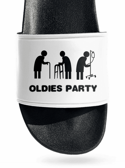 Oldies party šľapky White
