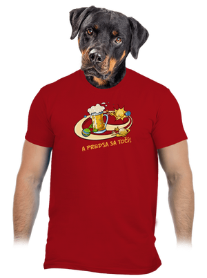 A predsa sa točí! pánske tričko Red