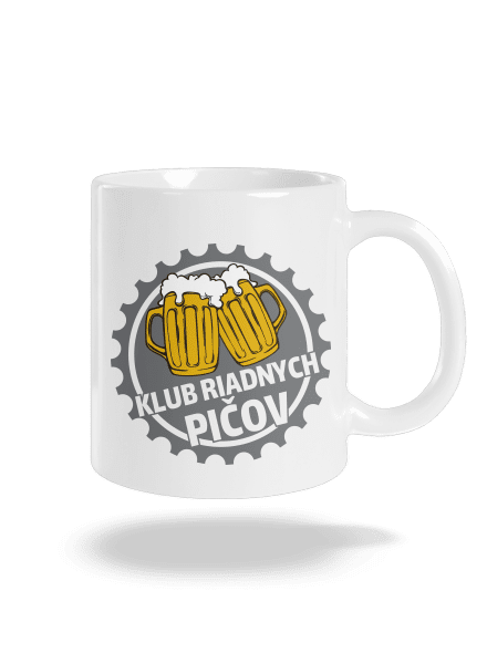 Klub riadnych pičov klasický hrnček White