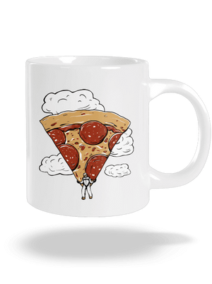 Pizzašutista veľký hrnček White