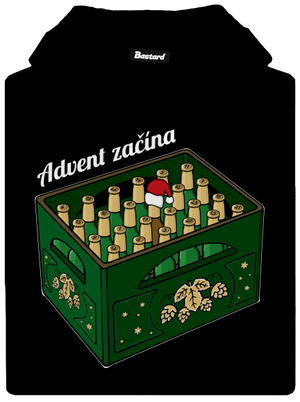 Advent začína dámska mikina klokanka Black