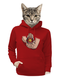 dámska mikina klokanka